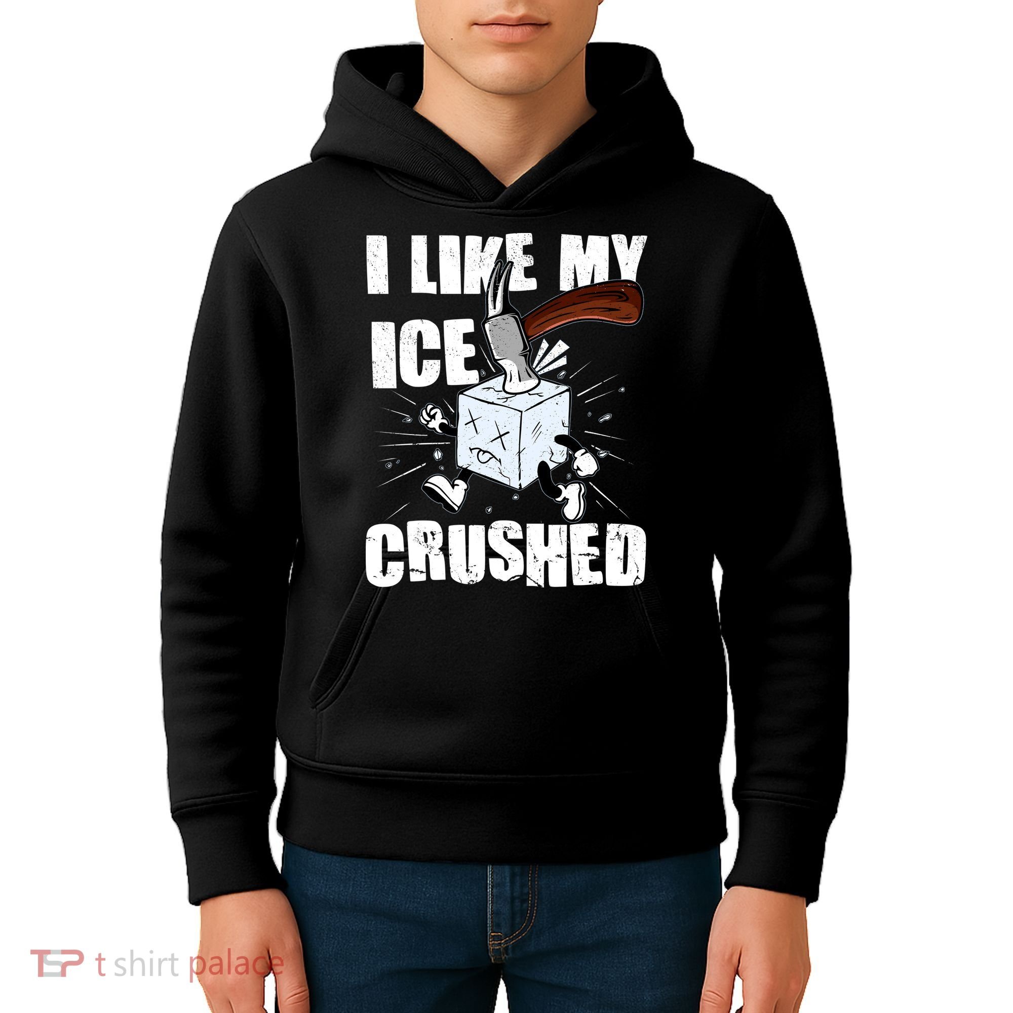 I Like My ICE Crushed Anti ICE  Kids Hoodie