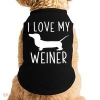 I Love My Weiner Meaningful Gift For Dachshund Lovers Doggie Tank thumb 0
