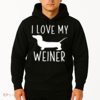 I Love My Weiner Meaningful Gift For Dachshund Lovers Hoodie thumb 2