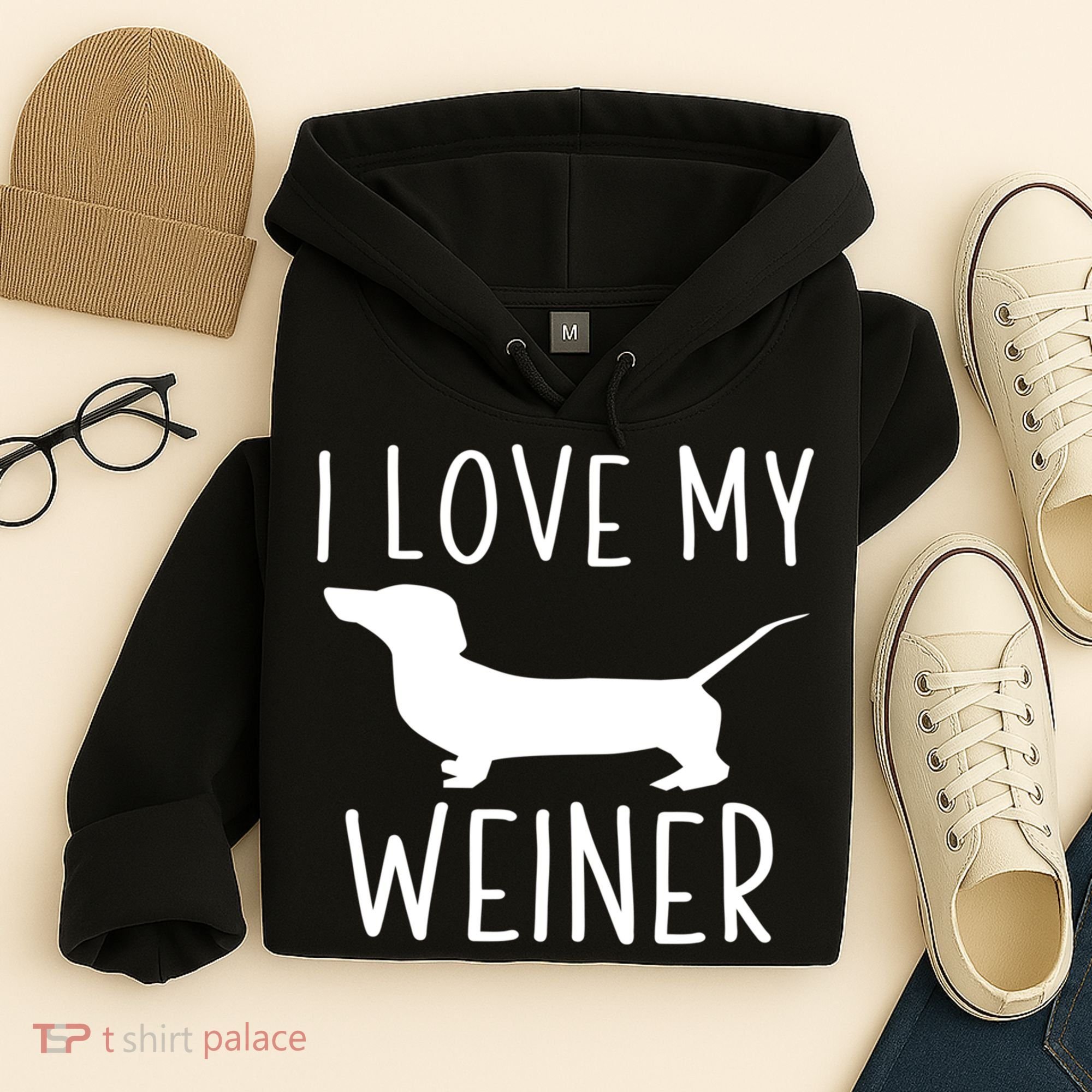I Love My Weiner Meaningful Gift For Dachshund Lovers Hoodie