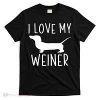 I Love My Weiner Meaningful Gift For Dachshund Lovers T-Shirt thumb 0