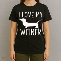 I Love My Weiner Meaningful Gift For Dachshund Lovers T-Shirt thumb 4