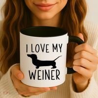 I Love My Weiner Meaningful Gift For Dachshund Lovers Coffee Mug thumb 3