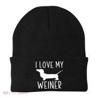 I Love My Weiner Meaningful Gift For Dachshund Lovers Beanie thumb 0
