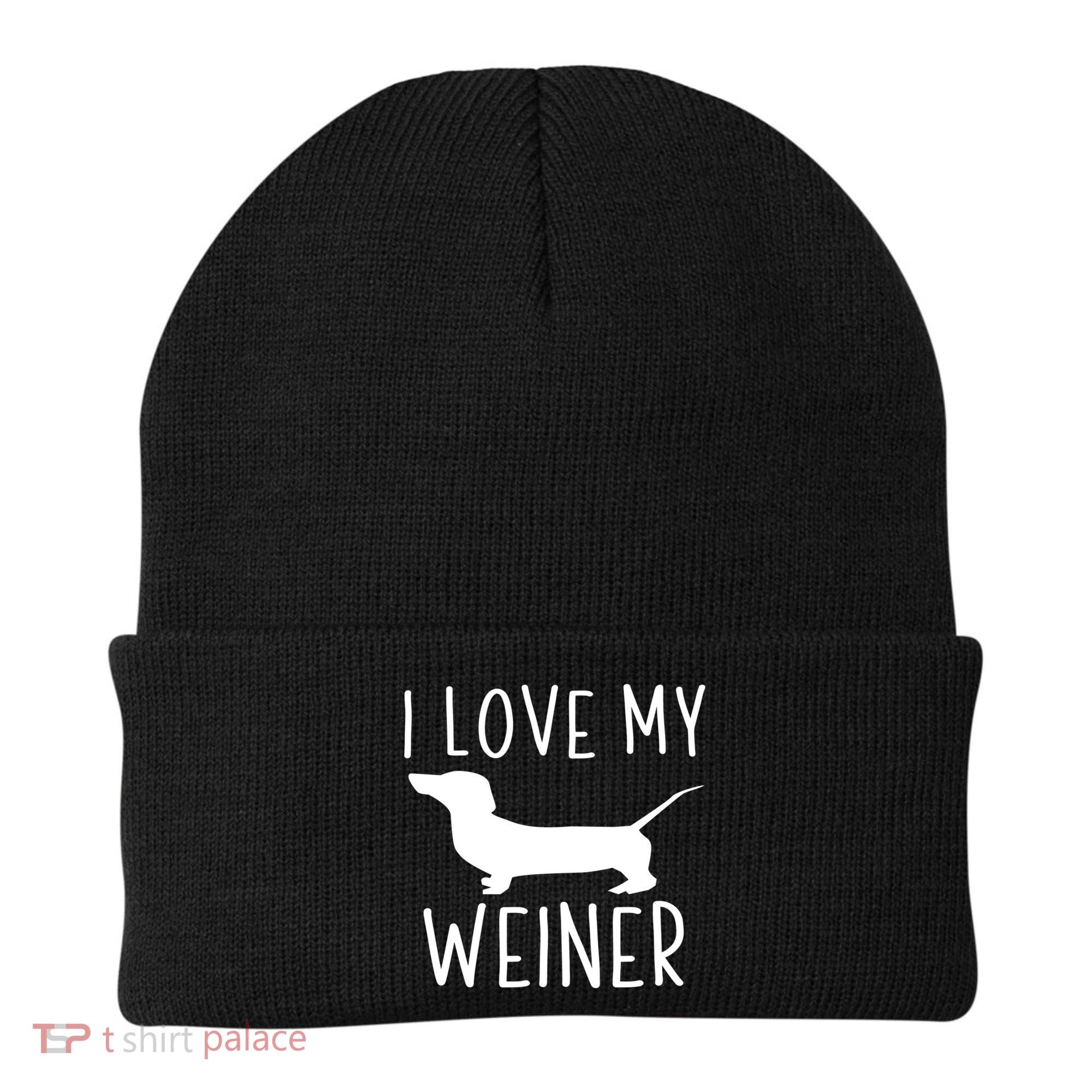 I Love My Weiner Meaningful Gift For Dachshund Lovers Beanie