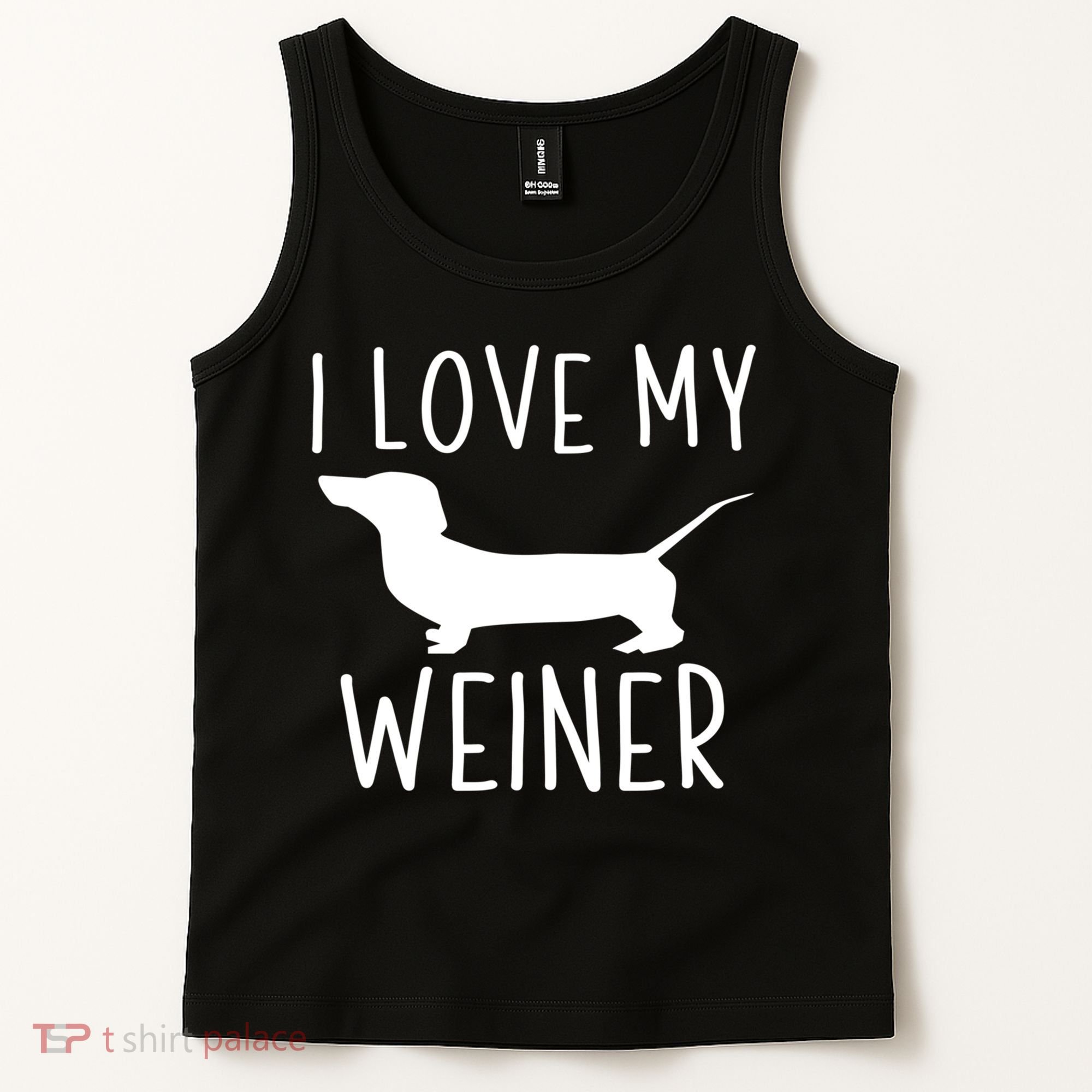 I Love My Weiner Meaningful Gift For Dachshund Lovers Tank Top