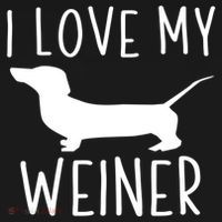 I Love My Weiner Meaningful Gift For Dachshund Lovers Women's T-Shirt thumb 6