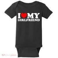 I Love My Girlfriend Baby Bodysuit thumb 0