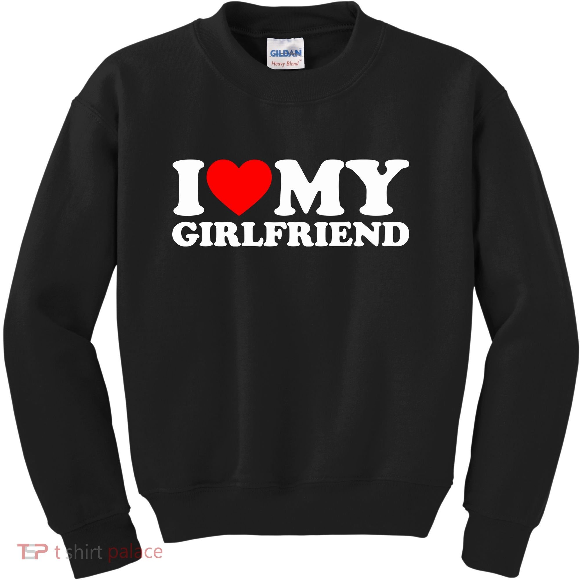 I Love My Girlfriend Kids Sweatshirt