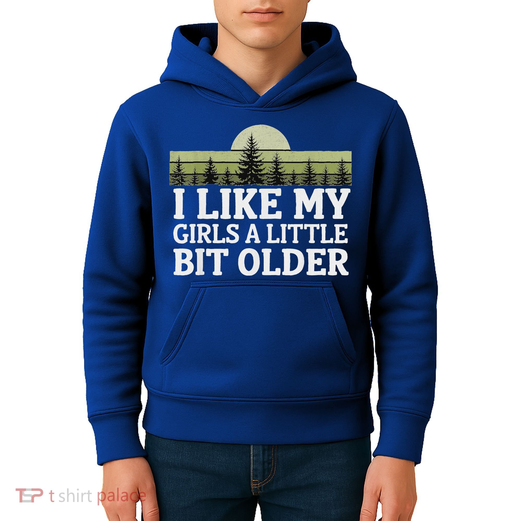 I Like My Girl A Little Bit Older Kids Hoodie
