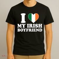 I Love My Irish Boyfriend I Heart My Irish Boyfriend Funny St Patricks Day T-Shirt thumb 3