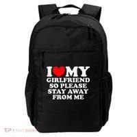 I Love My Girlfriend So Please Stay Away From Me Backpack thumb 0