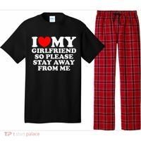 I Love My Girlfriend So Please Stay Away From Me Pajama Set thumb 0