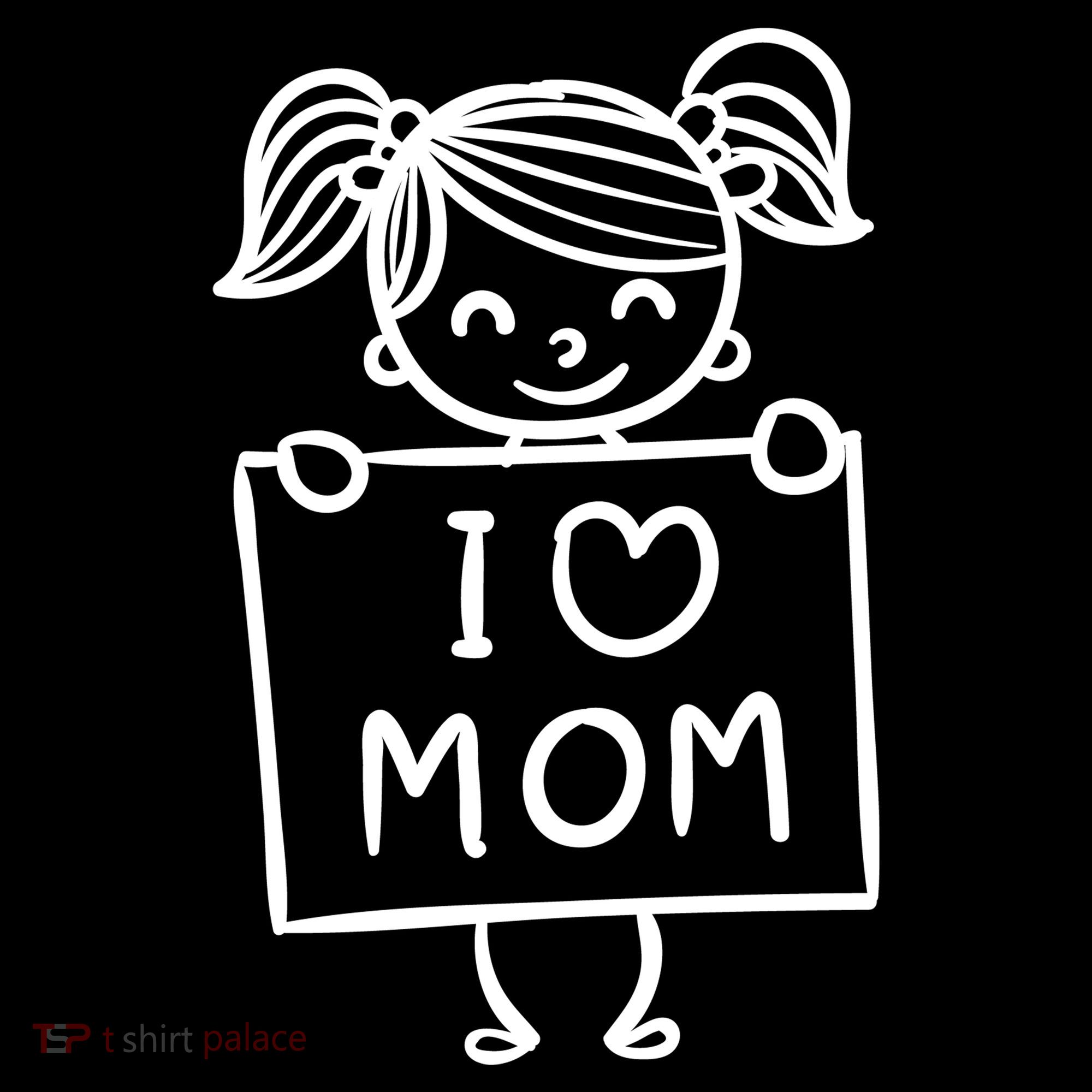 I Love Mom Daughter Gift Women's Hoodie