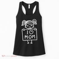 I Love Mom Daughter Gift Women's Tank Top thumb 0