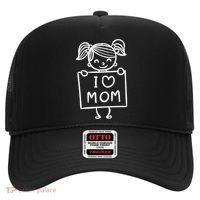 I Love Mom Daughter Gift Hat thumb 0