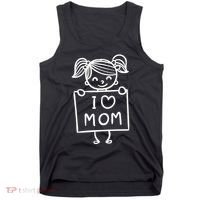 I Love Mom Daughter Gift Tank Top thumb 0
