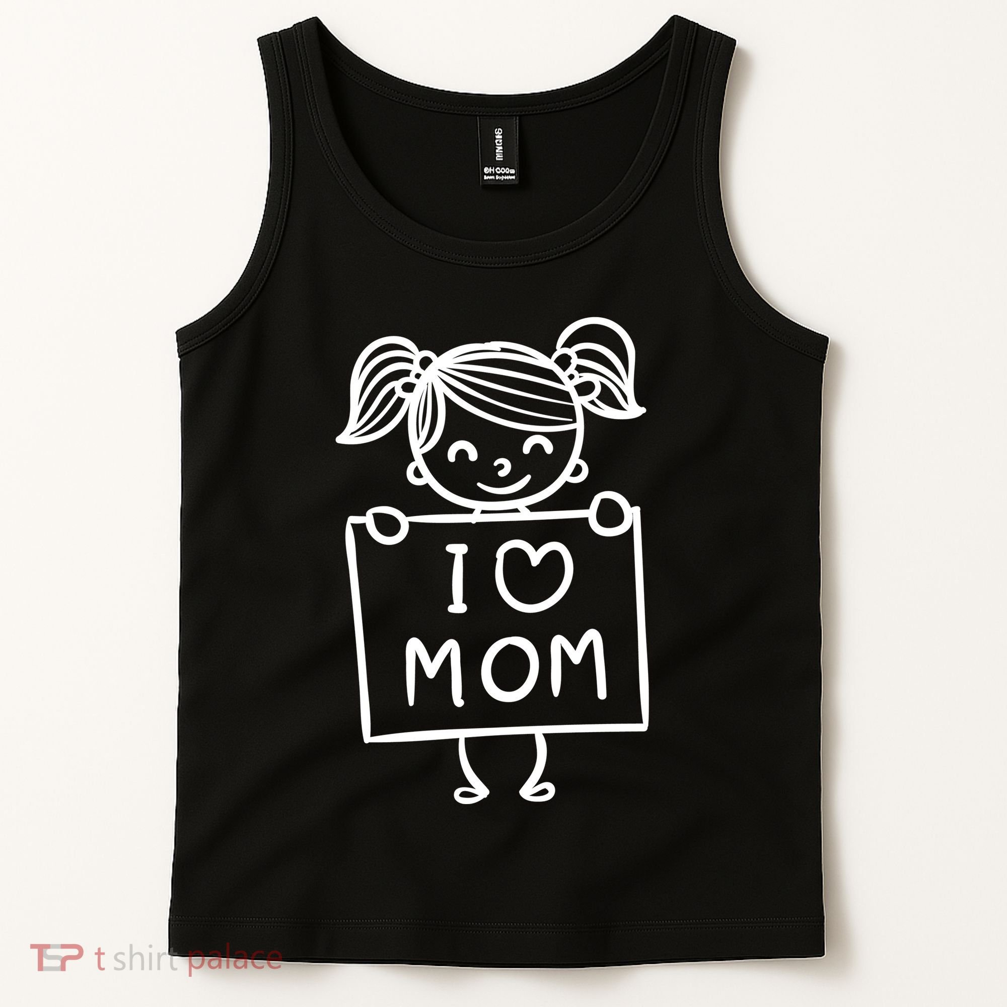 I Love Mom Daughter Gift Tank Top