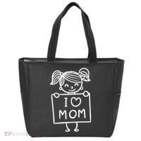 I Love Mom Daughter Gift Tote Bag thumb 0