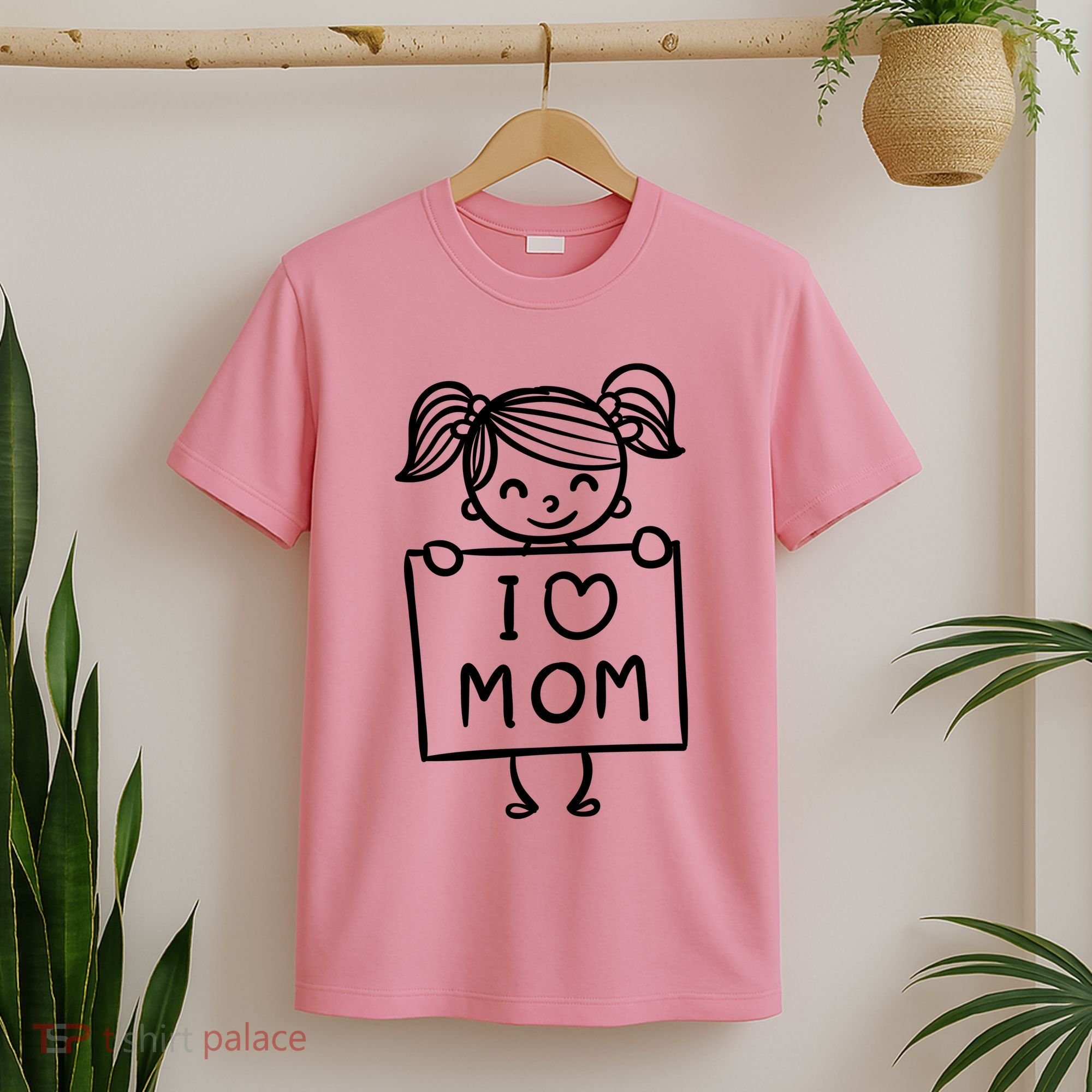 I Love Mom Daughter Gift T-Shirt