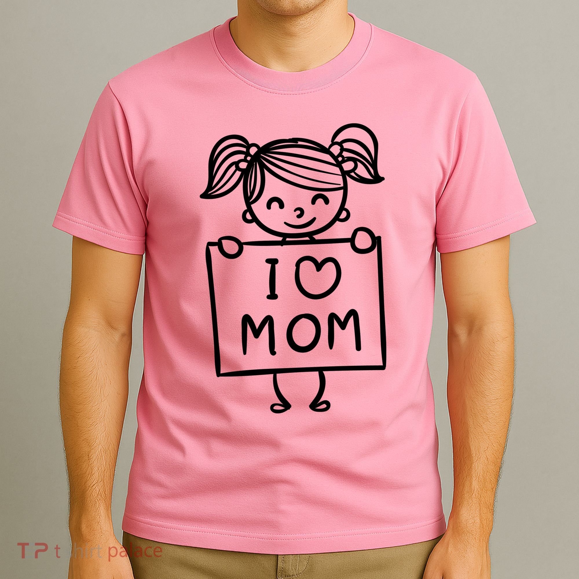 I Love Mom Daughter Gift T-Shirt