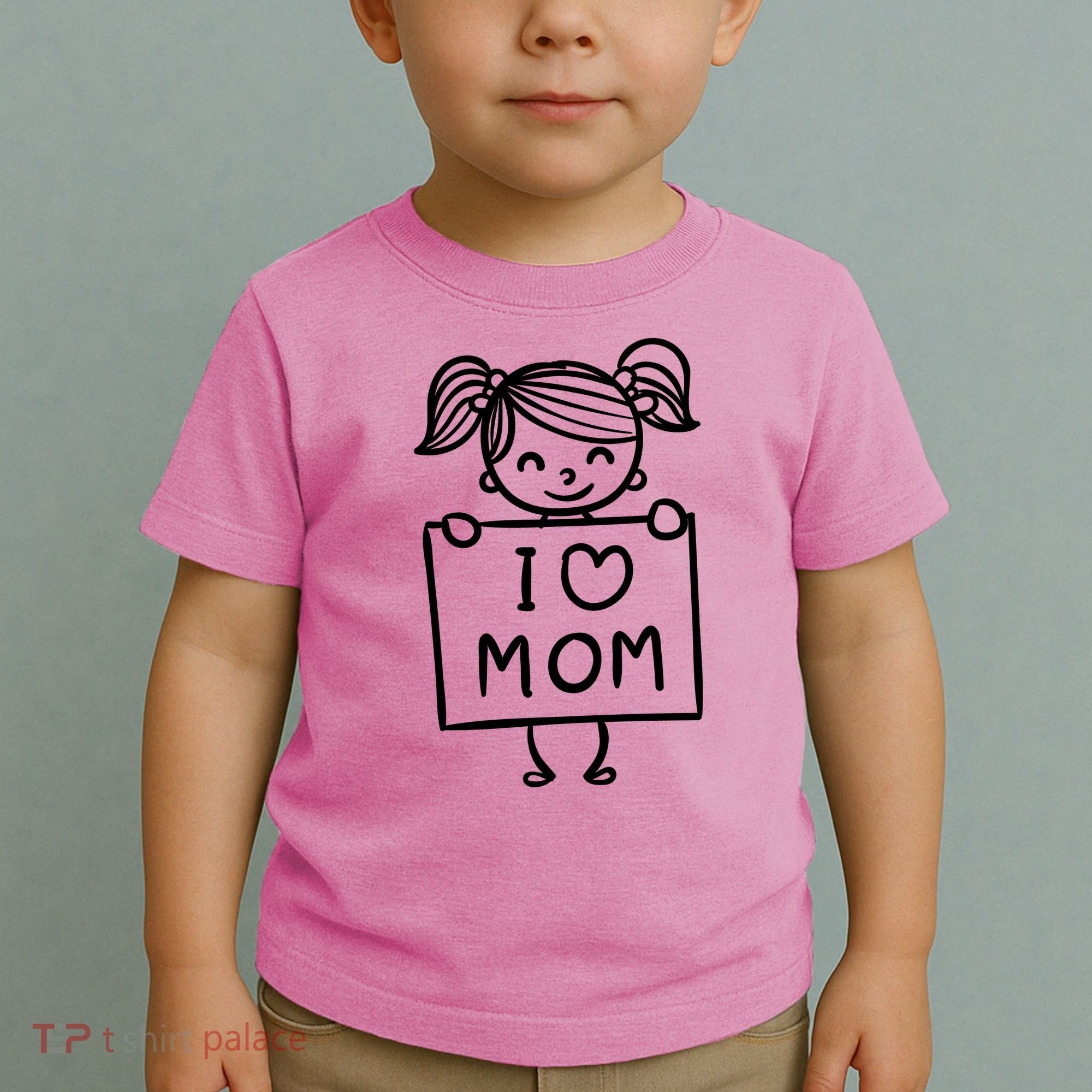 I Love Mom Daughter Gift Toddler T-Shirt