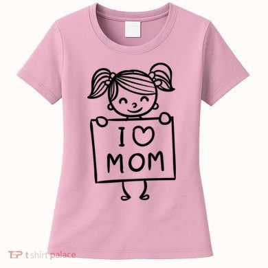 I Love Mom Daughter Gift Women's T-Shirt