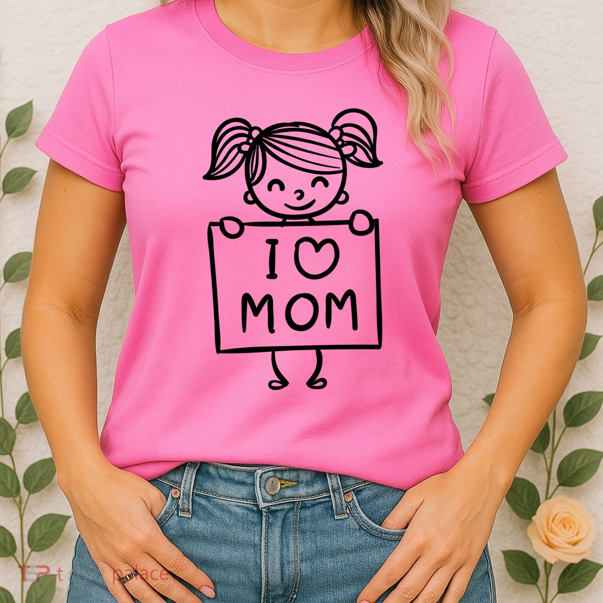 I Love Mom Daughter Gift Women's T-Shirt