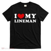 I Love My Lineman I Heart My Lineman T-Shirt thumb 0