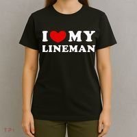 I Love My Lineman I Heart My Lineman T-Shirt thumb 4