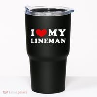 I Love My Lineman I Heart My Lineman Tumbler thumb 0