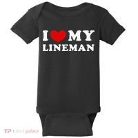 I Love My Lineman I Heart My Lineman Baby Bodysuit thumb 0