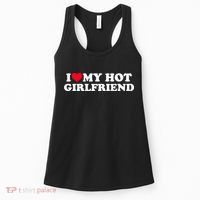 I Love My Hot Girlfriend Shirt GF I Heart My Hot Girlfriend TShirt Women's Tank Top thumb 0