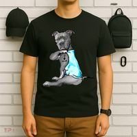I Love Mom Tattoo Pitbull Dog Lover Women Gift Pitbull Mom TShirt T-Shirt thumb 6