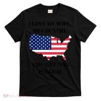 I LOVE MY WIFE MY COUNTRY AND GETTING PEGGED! T-Shirt thumb 0