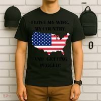 I LOVE MY WIFE MY COUNTRY AND GETTING PEGGED! T-Shirt thumb 6