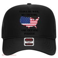 I LOVE MY WIFE MY COUNTRY AND GETTING PEGGED! Hat thumb 0