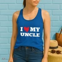 I Love My Uncle Favorite Family Member Valentines Oncle Cool Gift Women's Tank Top thumb 2