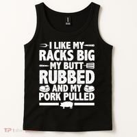 I Like My Butt Rubbed And My Pork Pulled Tank Top thumb 2