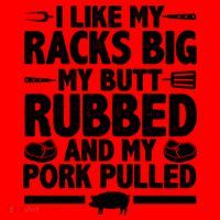 I Like My Butt Rubbed And My Pork Pulled Santa Hat thumb 1