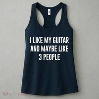 I Like My Guitar And Maybe Like 3 People Women's Tank Top thumb 3