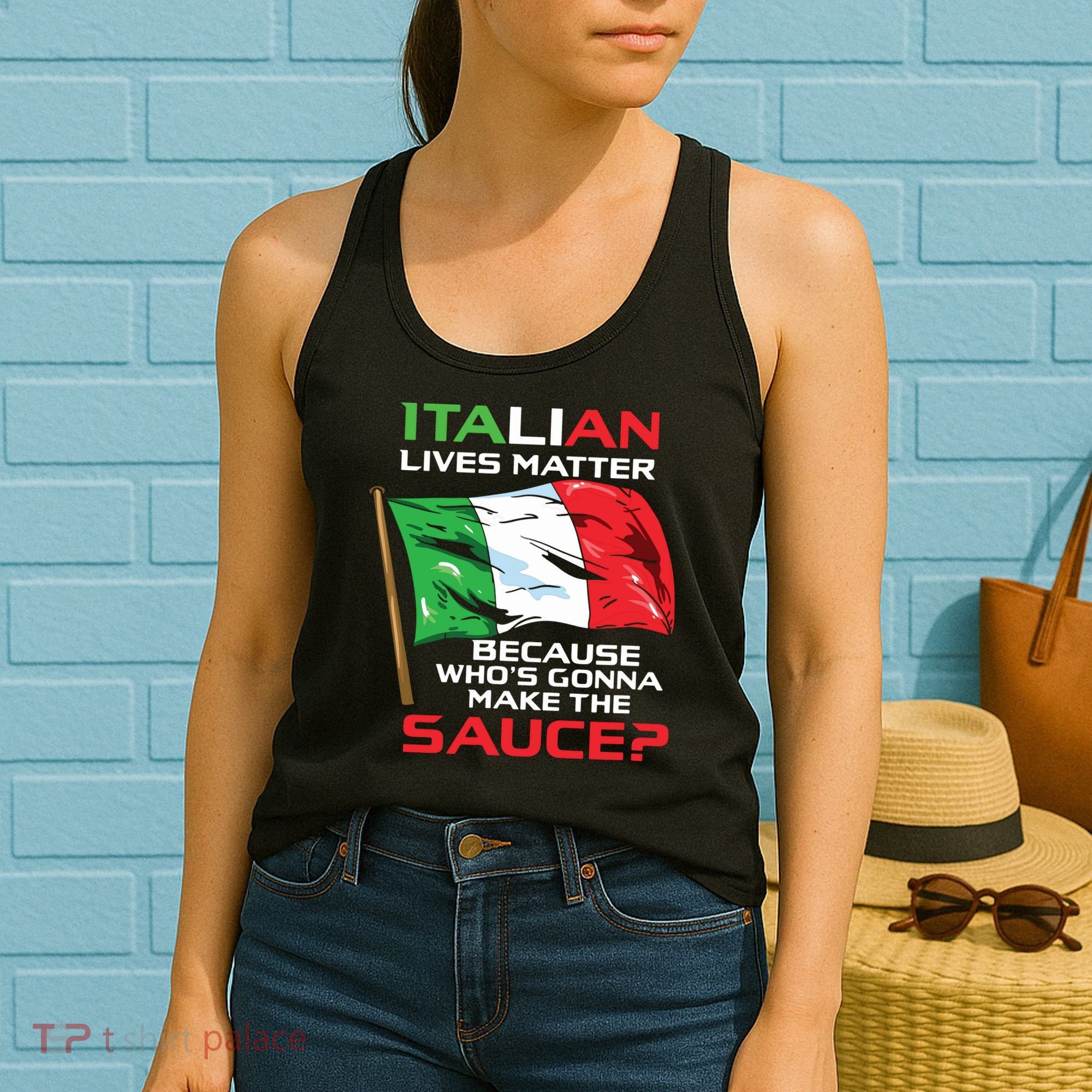 Italian Lives Matter Funny Italian Funny Italy Women's Tank Top