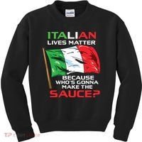 Italian Lives Matter Funny Italian Funny Italy Kids Sweatshirt thumb 0