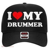 I Love My Drummer I Heart My Drummer Apparel Hat thumb 0
