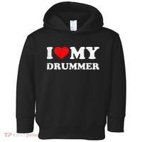 I Love My Drummer I Heart My Drummer Apparel Toddler Hoodie thumb 0