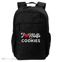 I Love Milfs And Cookies Gift Funny Cougar Lover Joke Gift Backpack thumb 0