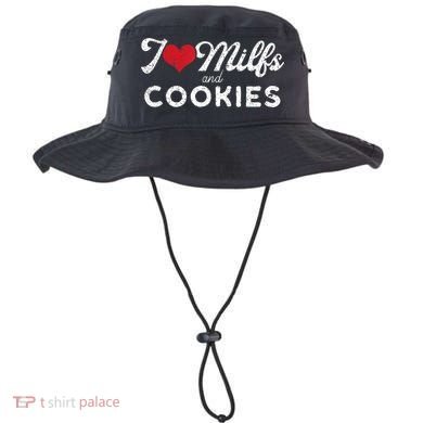 I Love Milfs And Cookies Gift Funny Cougar Lover Joke Gift Bucket Hat