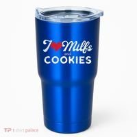 I Love Milfs And Cookies Gift Funny Cougar Lover Joke Gift Tumbler thumb 0