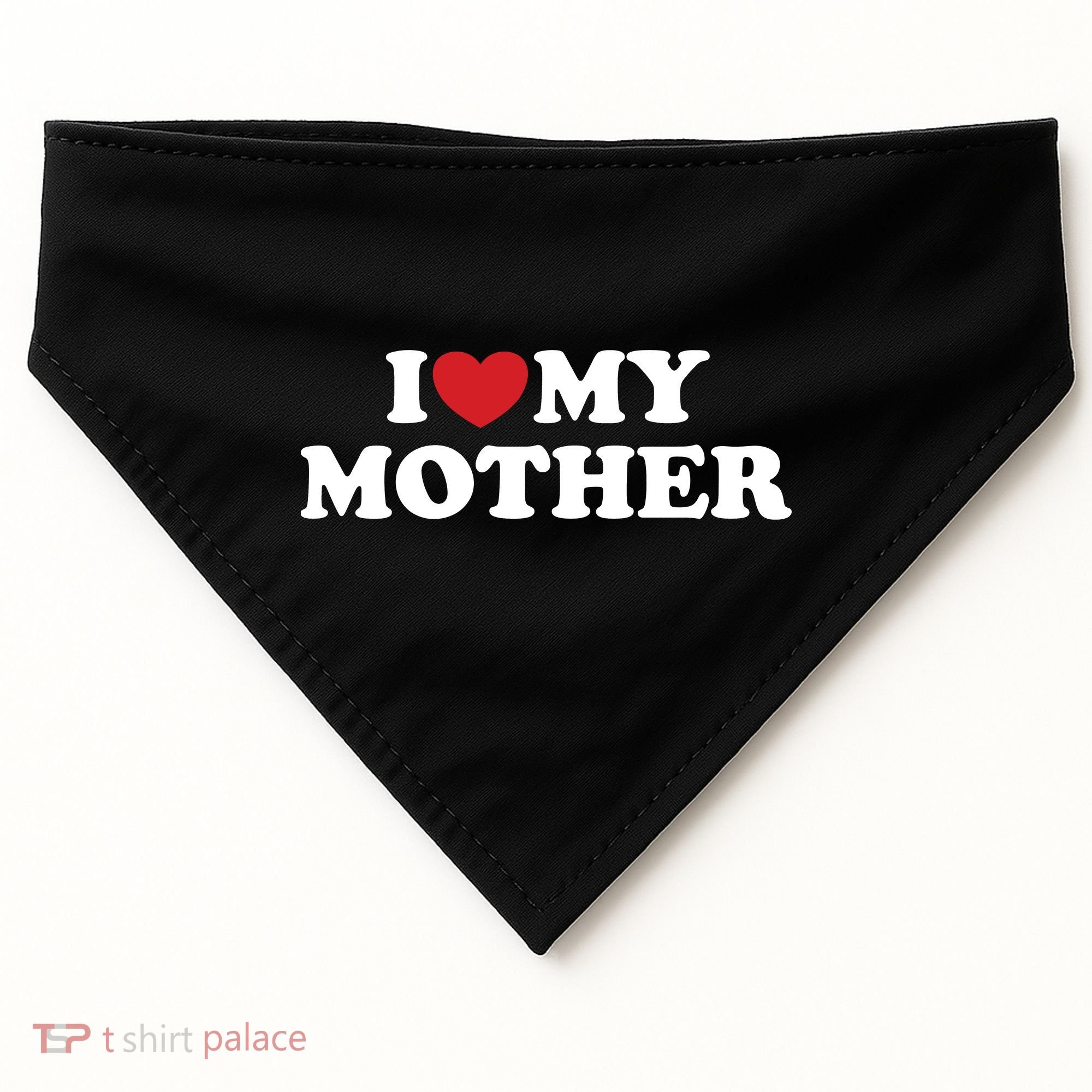I Love My Mother USA-Made Doggie Bandana