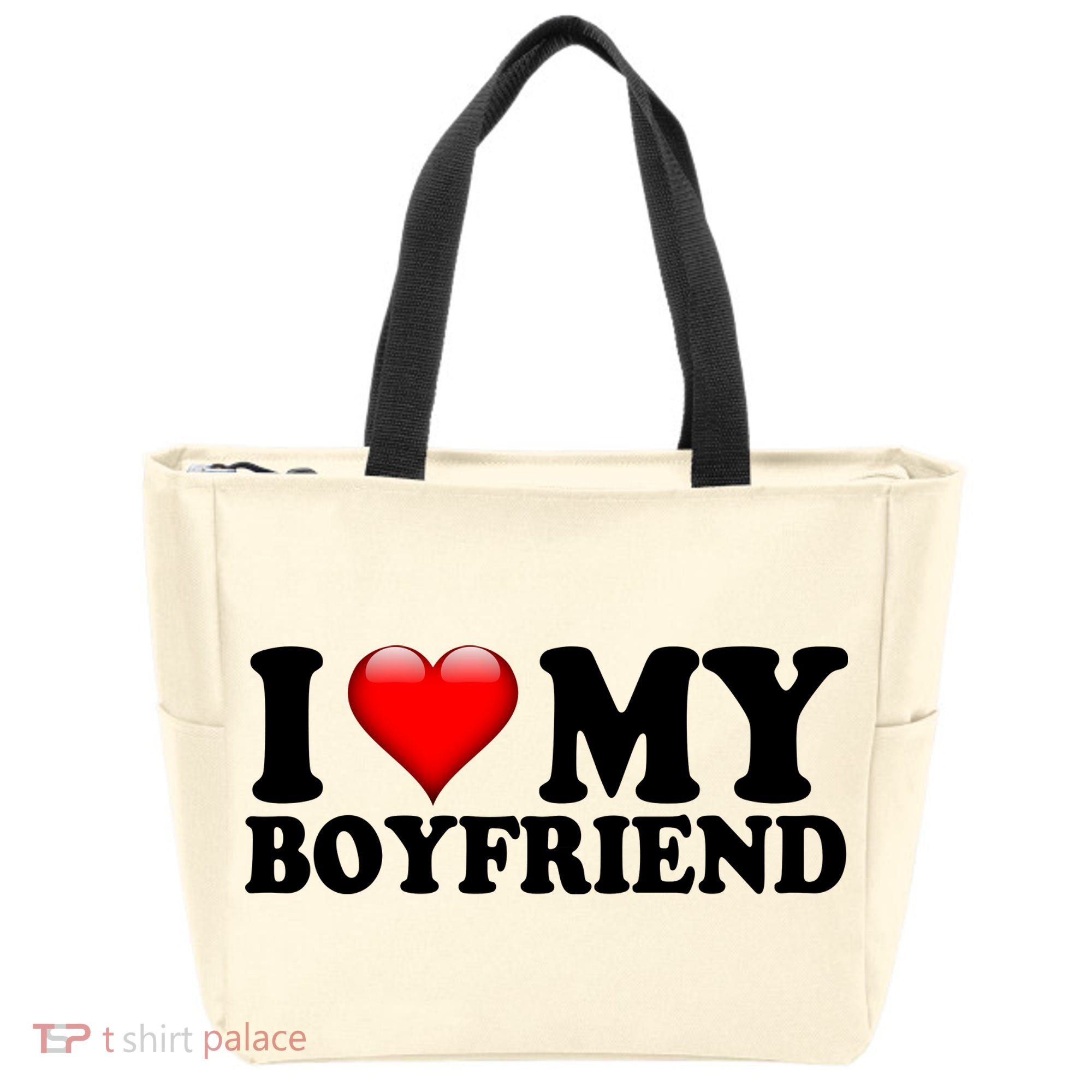 I Love My Boyfriend Tote Bag